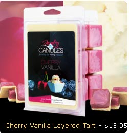Cherry Vanilla Layered Wax Tart