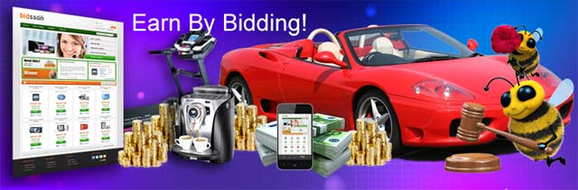 Bidify - Bidsson Penny Auctions earn by bidding